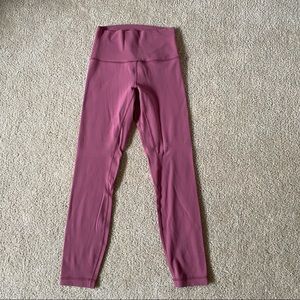 Lululemon Align Pant 25” Size 4 Misty Merlot
